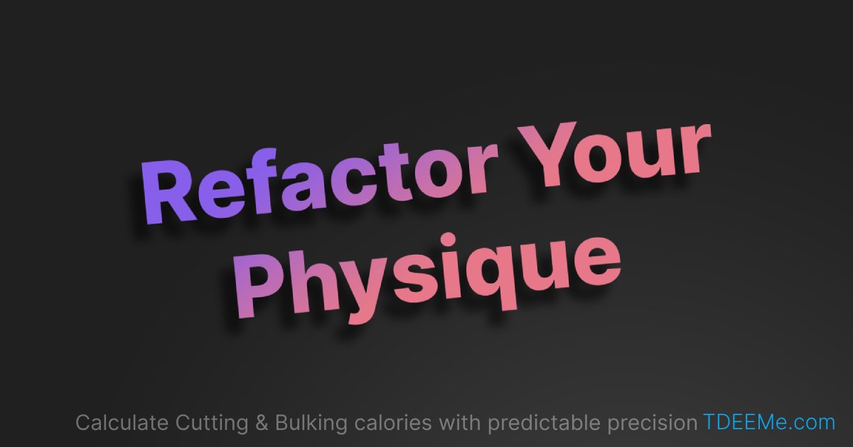 Whether you're cutting or bulking, you must exercise at least 3x a week for at least 40m per session. Preferably doing some form of weight liftin